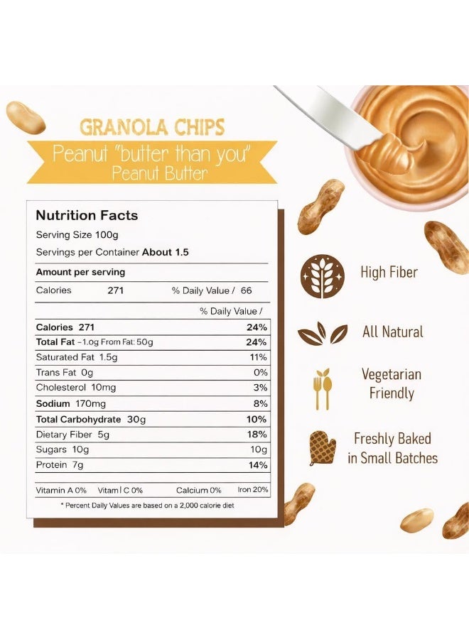 Nola - Granola Chips with Peanut Butter 100G - Image 2